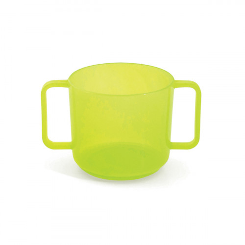 Tasse avec anses rond jaune polypropylène (pp) 20 cl Vaisselle Enfance Plastorex