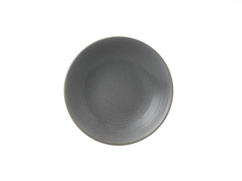 Assiette creuse rond gris porcelaine Ø 24,3 cm Evo Granite Dudson
