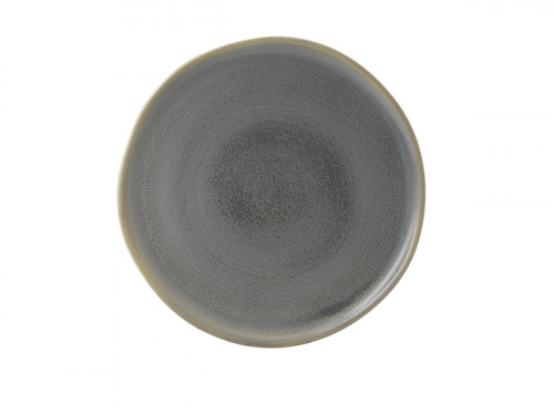 Assiette coupe plate rond gris porcelaine Ø 32 cm Evo Granite Dudson
