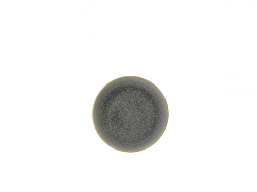 Assiette plate rond gris porcelaine Ø 16,2 cm Evo Granite Dudson