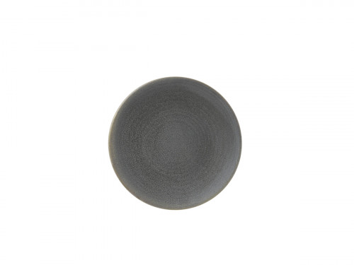 Assiette coupe plate rond gris porcelaine Ø 20,5 cm Evo Granite Dudson