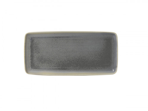 Assiette plate rectangulaire gris porcelaine 36x17,1 cm Evo Granite Dudson