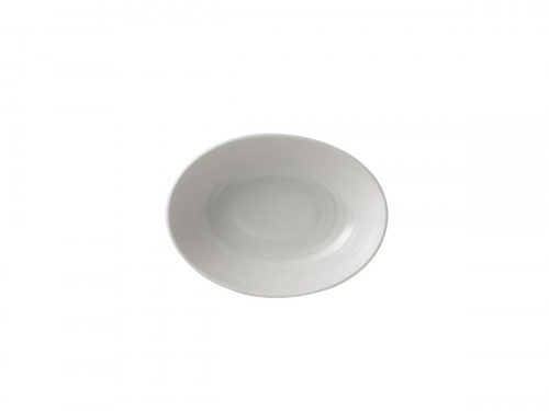 Assiette creuse ovale blanc porcelaine 21,6x16,4 cm Evo Pearl Dudson