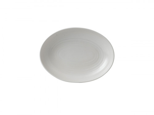 Assiette creuse ovale blanc porcelaine 26,7x19,7 cm Evo Pearl Dudson