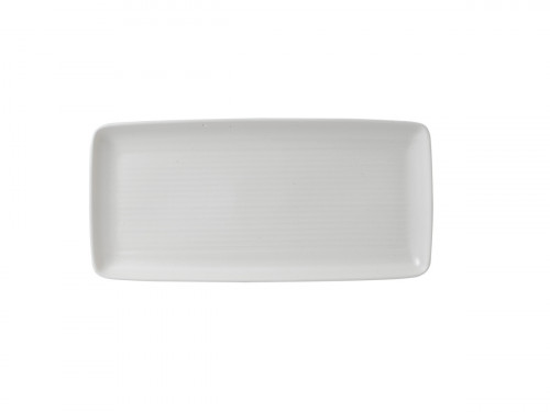 Assiette plate rectangulaire blanc porcelaine 36x17,1 cm Evo Pearl Dudson
