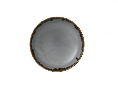 Assiette coupe creuse rond gris porcelaine vitrifiée Ø 24,8 cm Harvest Dudson