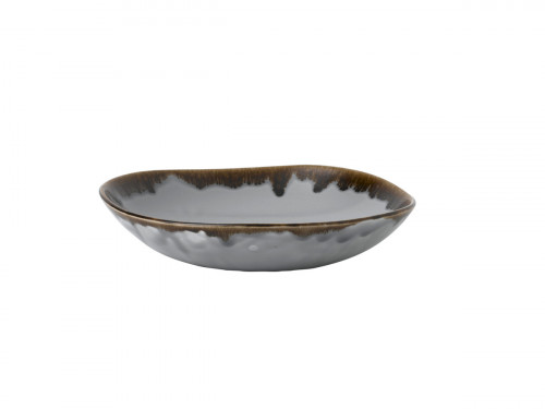 Assiette coupe creuse rond gris porcelaine vitrifiée Ø 26,4 cm Harvest Dudson