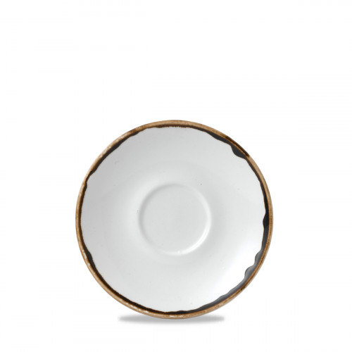 Sous tasse à cappuccino/thé blanc porcelaine vitrifiée Ø 15,6 cm Harvest Dudson