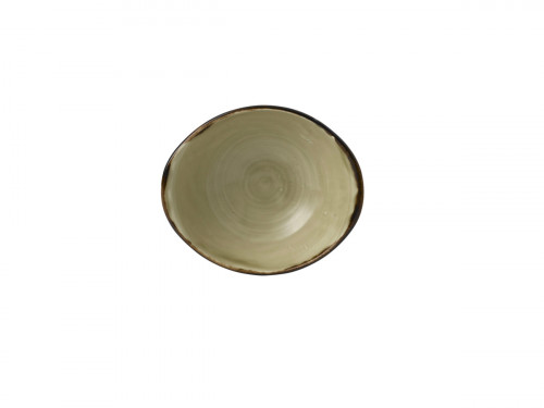 Bol à salade ovale beige porcelaine vitrifiée 19,9 cm Harvest Dudson