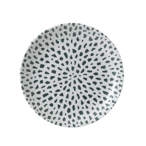 Assiette coupe plate rond terracotta porcelaine vitrifiée Ø 21,7 cm Terrazzo Dudson