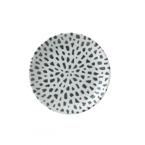 Assiette coupe plate rond terracotta porcelaine vitrifiée Ø 16,5 cm Terrazzo Dudson
