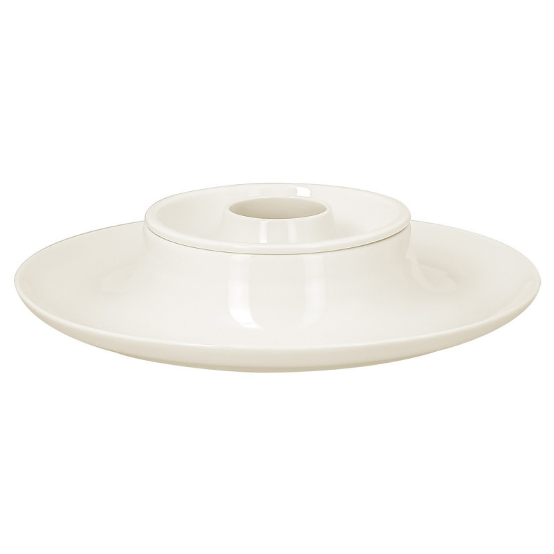 Assiette creuse rond blanc porcelaine vitrifiée Ø 24,7 cm Ashore Rak