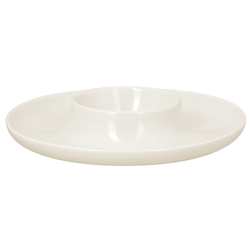 Assiette creuse rond blanc porcelaine vitrifiée Ø 29,5 cm Ashore Rak