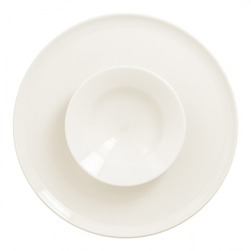 Assiette creuse rond blanc porcelaine vitrifiée Ø 25,5 cm Chill Rak