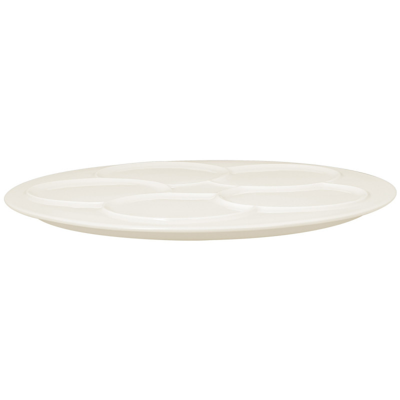 Assiette plate rond blanc porcelaine vitrifiée Ø 29,9 cm Create Rak