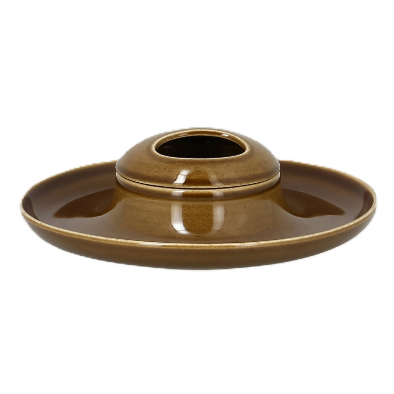 Couvercle rond bronze porcelaine vitrifiée Ø 9 cm Ashore Rak