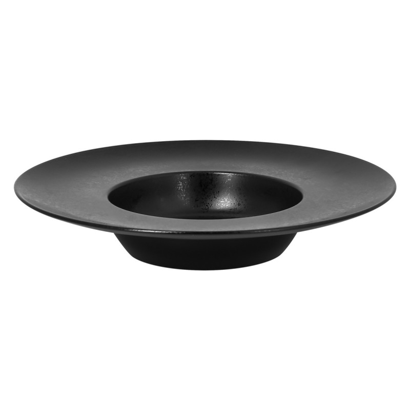 Assiette extra creuse rond noir porcelaine vitrifiée Ø 29 cm Chill Rak