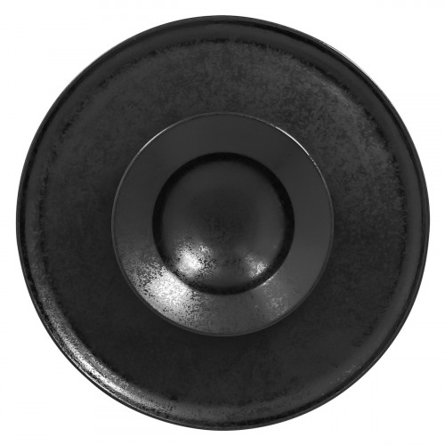 Assiette creuse rond noir porcelaine vitrifiée Ø 25,5 cm Chill Rak
