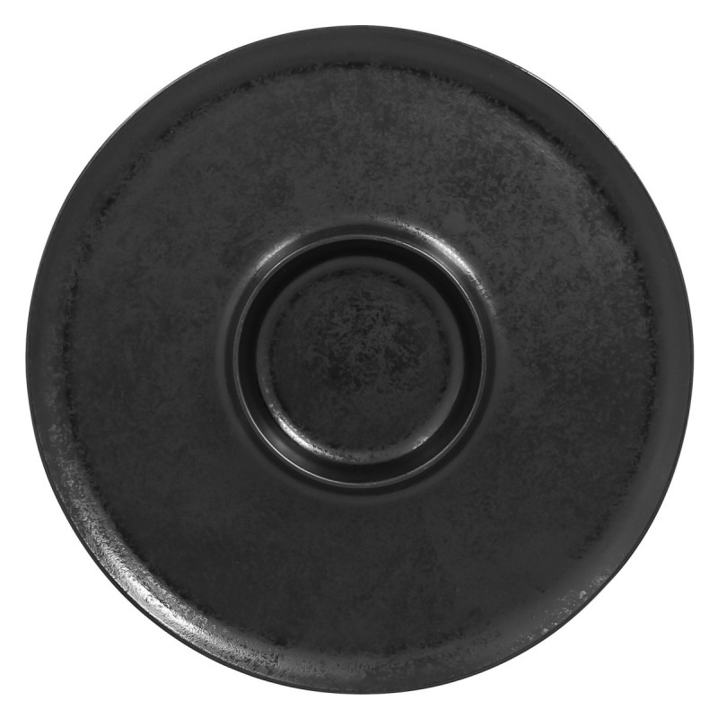 Assiette creuse rond noir porcelaine vitrifiée Ø 25,5 cm Chill Rak