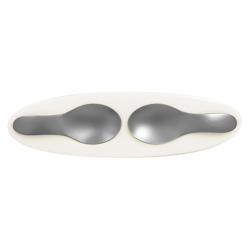 Plat ovale ivoire porcelaine vitrifiée 25 cm Picked Rak