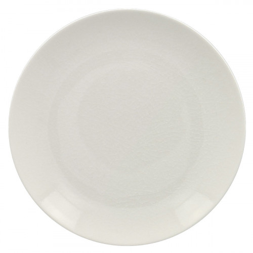 Assiette coupe plate rond blanc porcelaine vitrifiée Ø 17,9 cm Vintage Rak