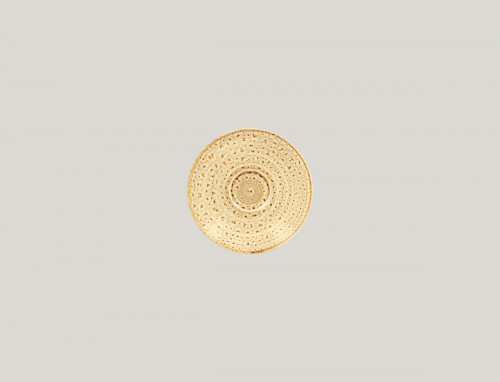 Sous tasse à espresso rond beige porcelaine vitrifiée Ø 12,5 cm Twirl Rak