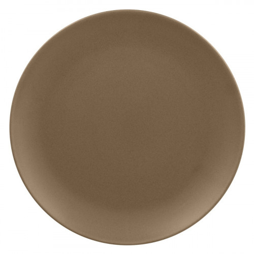 Assiette coupe plate rond marron porcelaine vitrifiée Ø 17,9 cm Genesis Rak