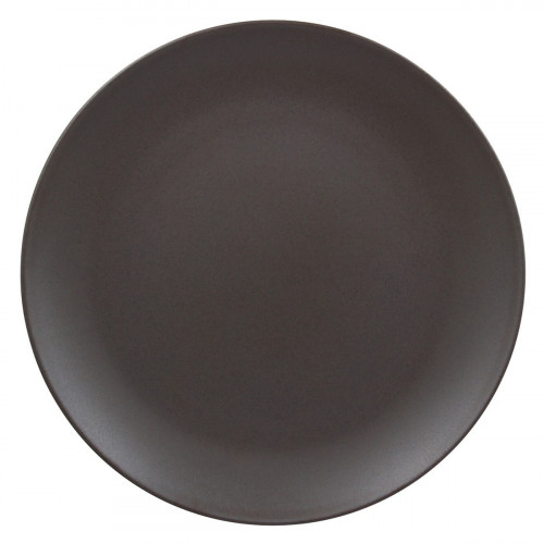 Assiette coupe plate rond brun porcelaine vitrifiée Ø 17,9 cm Genesis Rak