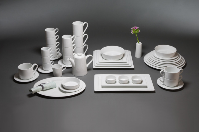 Plat blanc porcelaine vitrifiée 35,7 cm Access Rak