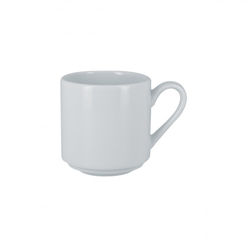 Tasse à thé empilable blanc porcelaine vitrifiée 23 cl Ø 8 cm Access Rak