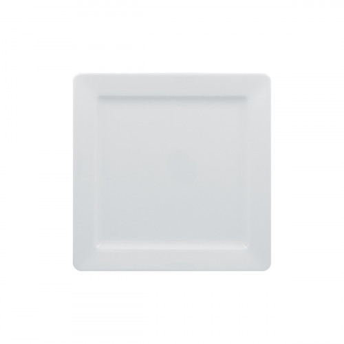 Assiette plate carré blanc porcelaine vitrifiée 24x24 cm Access Rak