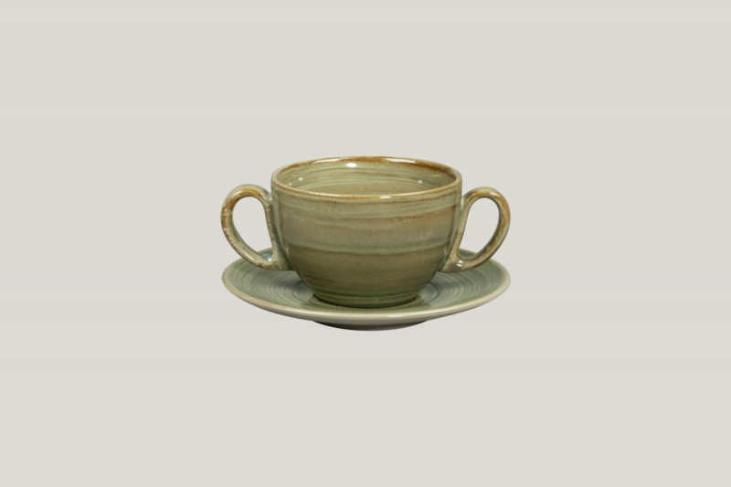 Tasse à bouillon Emerald porcelaine vitrifiée 28 cl Ø 10,5 cm Rakstone Spot Rak