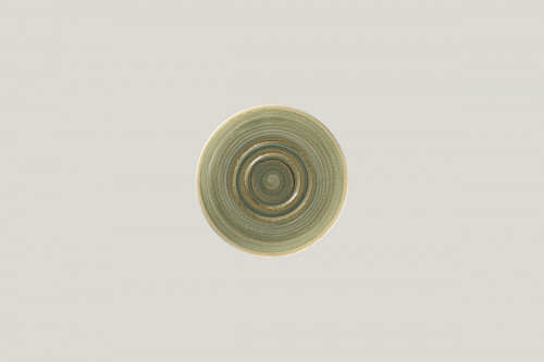 Sous tasse à thé déjeuner rond Emerald porcelaine vitrifiée Ø 15,5 cm Rakstone Spot Rak