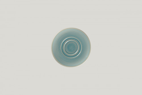 Sous tasse à thé déjeuner rond Saphire porcelaine vitrifiée Ø 15,5 cm Rakstone Spot Rak