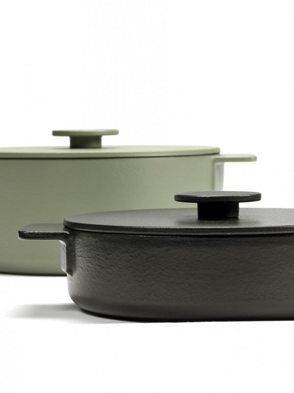 Cocotte fonte d'acier Sans revêtement Avec couvercle Ø 20 cm 12 cm 200 cl Surface Serax