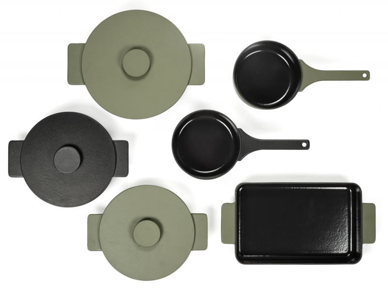 Cocotte fonte d'acier Sans revêtement Avec couvercle Ø 23 cm 12 cm 300 cl Surface Serax