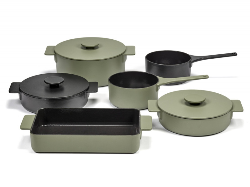 Cocotte fonte d'acier Sans revêtement Avec couvercle Ø 23 cm 12 cm 300 cl Surface Serax