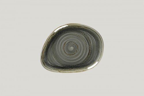 Assiette coupe plate triangulaire Peridot porcelaine vitrifiée 21,9x16,5 cm Rakstone Spot Rak