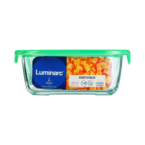 Boîte avec couvercle hermétique transparent verre trempé 12 cm Keep'n Box Luminarc