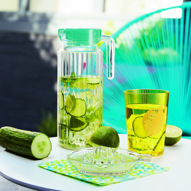Broc avec couvercle hermétique transparent verre trempé Keep'n Box Luminarc