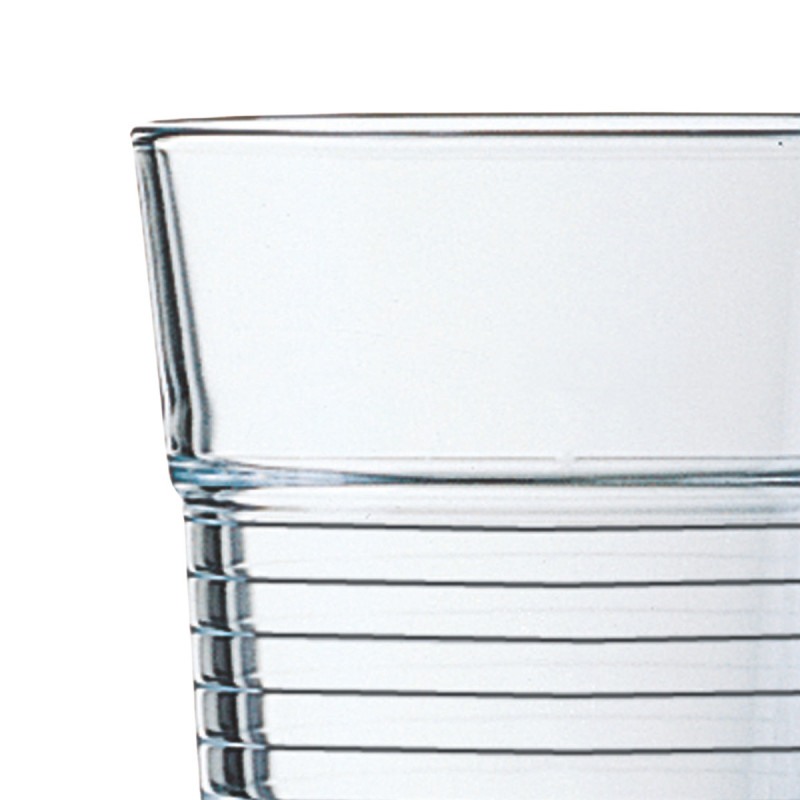 Gobelet forme basse verre trempé 20 cl Spirale Arcoroc