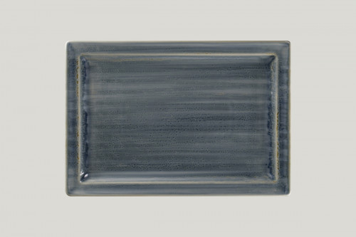 Assiette plate rectangulaire Jade porcelaine vitrifiée 33,6x23,2 cm Rakstone Spot Rak