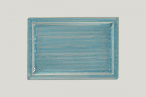 Assiette plate rectangulaire Saphire porcelaine vitrifiée 33,6x23,2 cm Rakstone Spot Rak