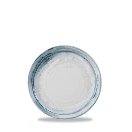 Assiette plate organique bleu porcelaine vitrifiée Ø 27 cm Finca Limestone Dudson