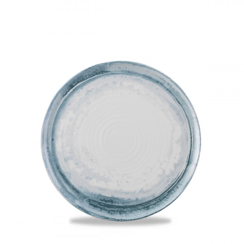 Assiette coupe plate rond bleu porcelaine vitrifiée Ø 32 cm Finca Limestone Dudson