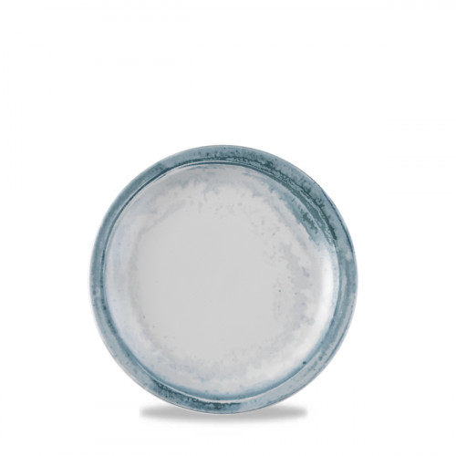 Assiette plate rond bleu porcelaine vitrifiée Ø 25,5 cm Finca Limestone Dudson