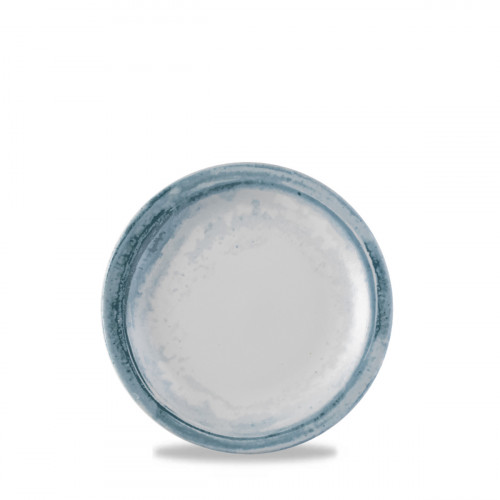 Assiette plate rond bleu porcelaine vitrifiée Ø 28 cm Finca Limestone Dudson
