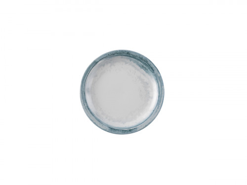 Assiette plate rond bleu porcelaine vitrifiée Ø 17,8 cm Finca Limestone Dudson