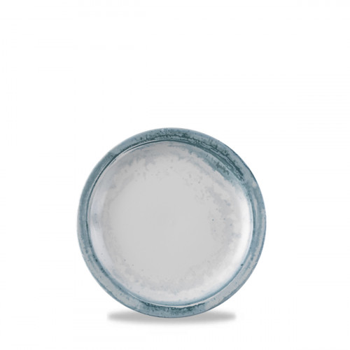 Assiette plate rond bleu porcelaine vitrifiée Ø 23 cm Finca Limestone Dudson