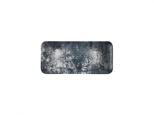 Assiette organique noir porcelaine vitrifiée 35x16 cm Urban Dudson